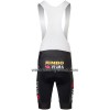 Set Fietsshirt + Korte Koersbroek 2022 Jumbo-Visma Geel Zwart